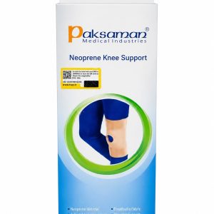 زانوبند نئوپرنی قابل تنظیم با کشسانی بالا فری سایز کد 097 برند paksaman (پاکسمن)